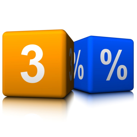 � 1 ������� ���������� ����������� ���������� �������� ������ ����� �� 3%