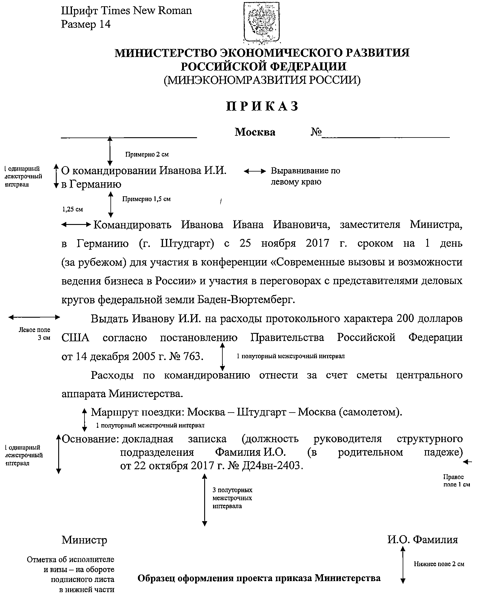 Приказ как оформить образец