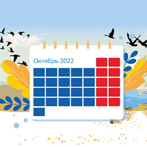 Профессиональный календарь на октябрь 2022 года